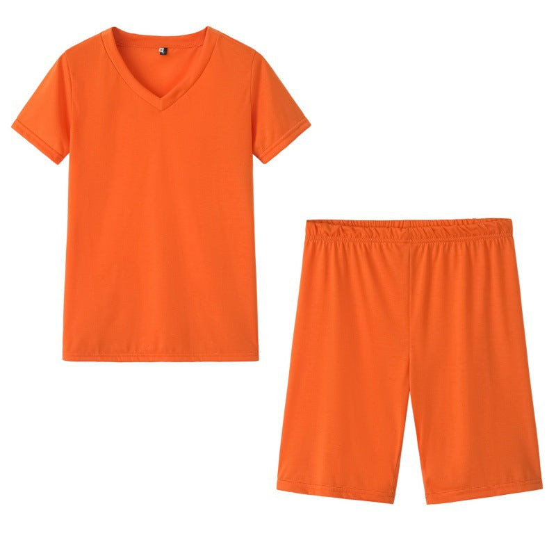 Ensemble de loisirs sportif pour femmes avec col en V et taille élastique Chic & Stil
