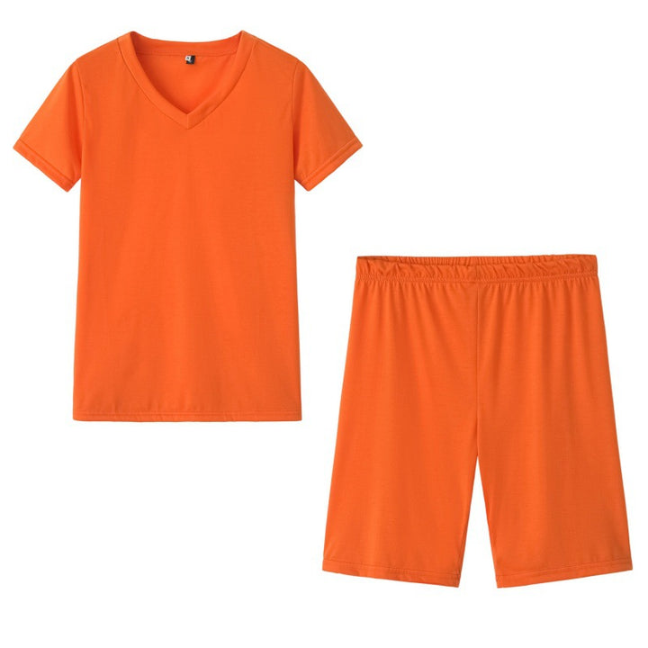 Ensemble de loisirs sportif pour femmes avec col en V et taille élastique Chic & Stil
