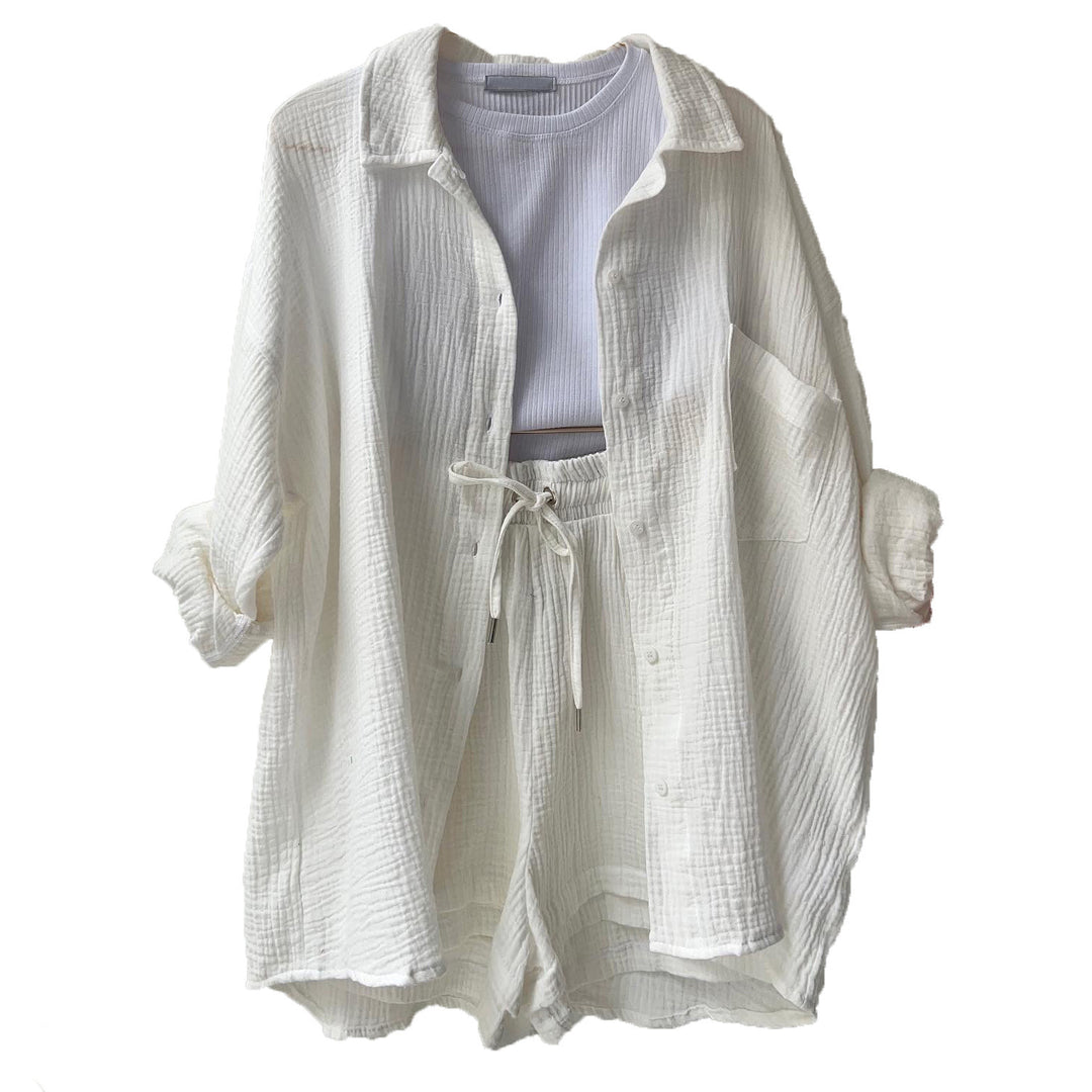 Ladies Casual Top and Lightweight Shorts Set Lune London