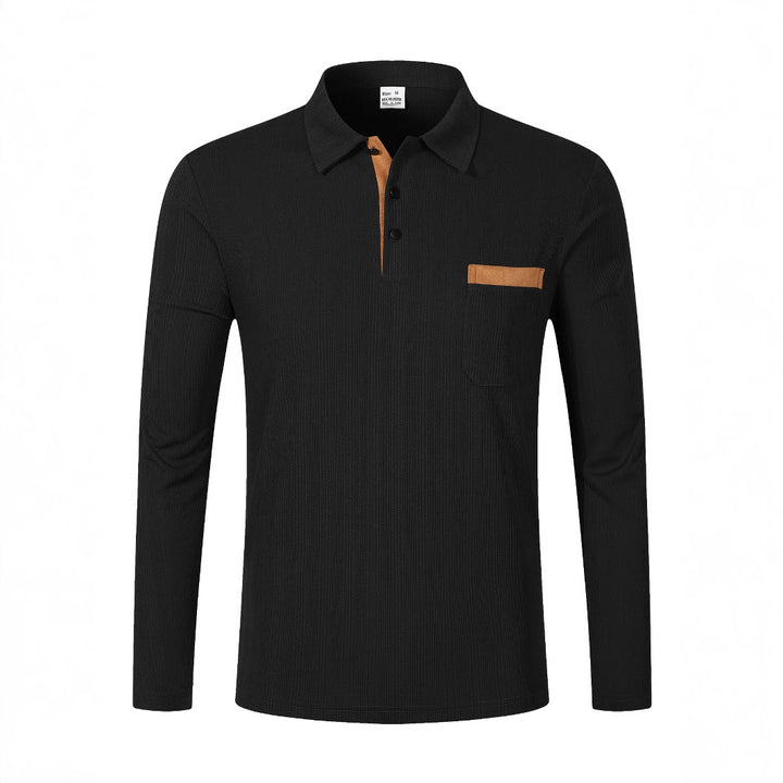 Men's long sleeve shirt in structured fabric with trendy accents Lune London