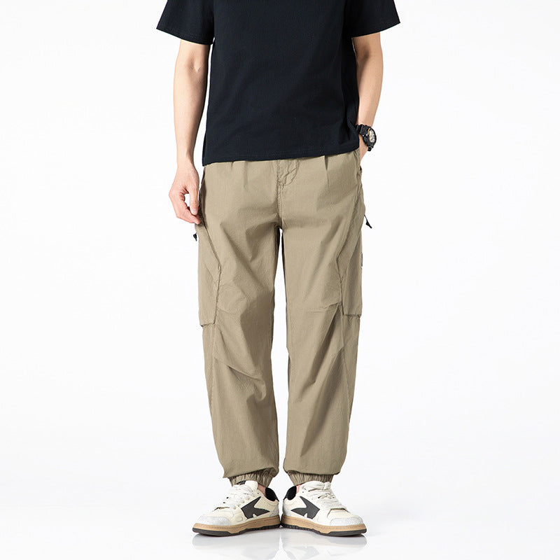 Pantalons cargo décontractés pour hommes avec ceinture élastique Lune London