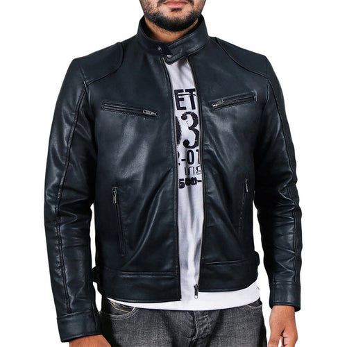 Premium leather biker jacket for men Lune London