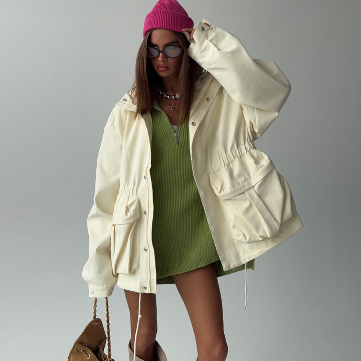 Ladies Oversized Chic Rain Jacket