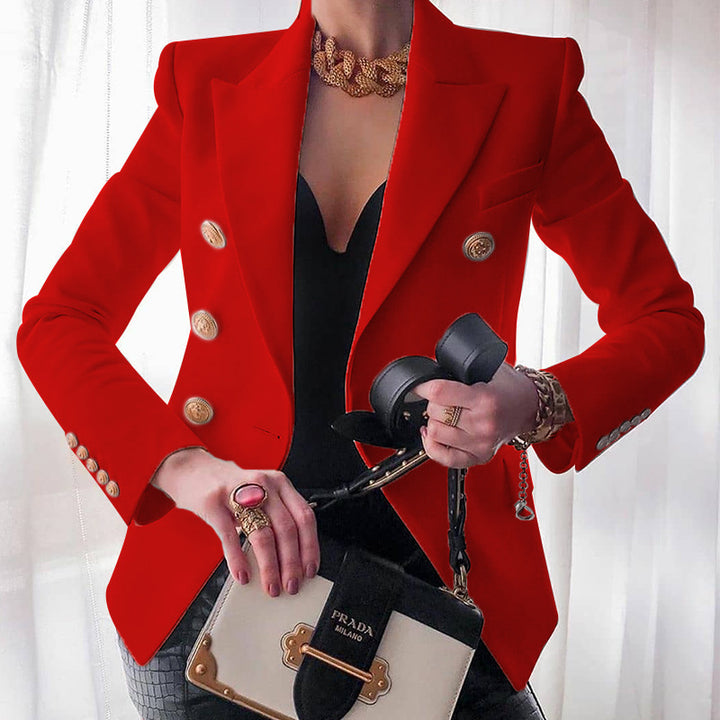 Women's elegant double-breasted blazer with a fitted cut Lune London
