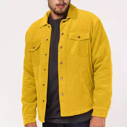 Corduroy jacket for men with practical chest pockets and soft inner lining Lune London