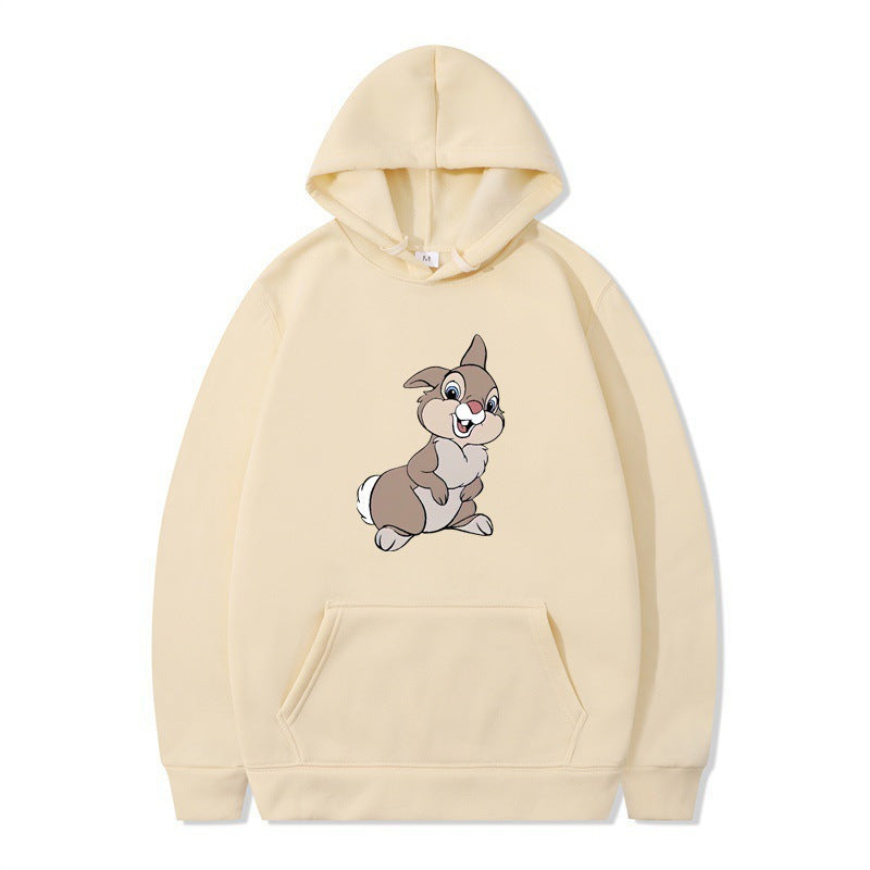 Women's hooded sweatshirt with cute rabbit design and comfortable kangaroo pockets Lune London