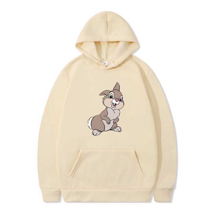 Women's hooded sweatshirt with cute rabbit design and comfortable kangaroo pockets Lune London
