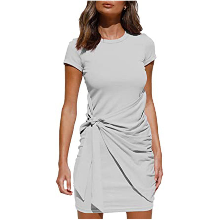 Lune London Women's Mini Ruffle Dress with Side Tie