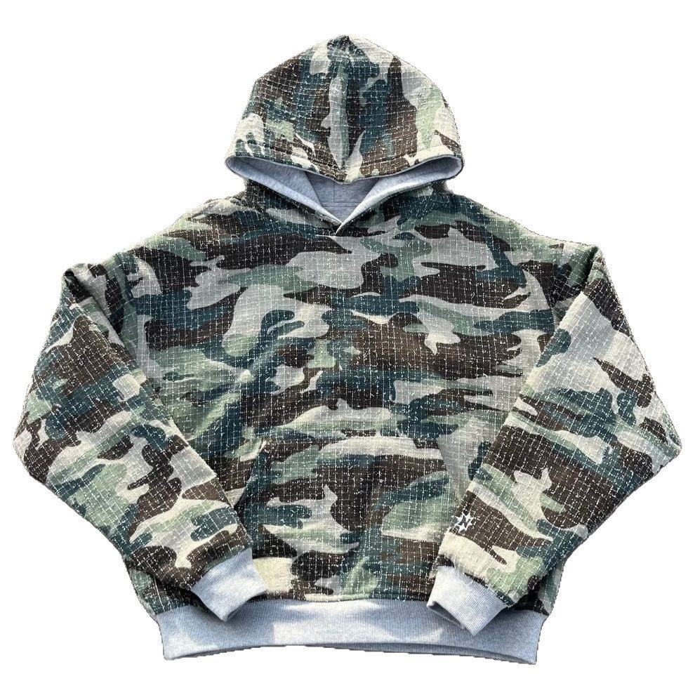 Ladies hoodie with camouflage lining Lune London