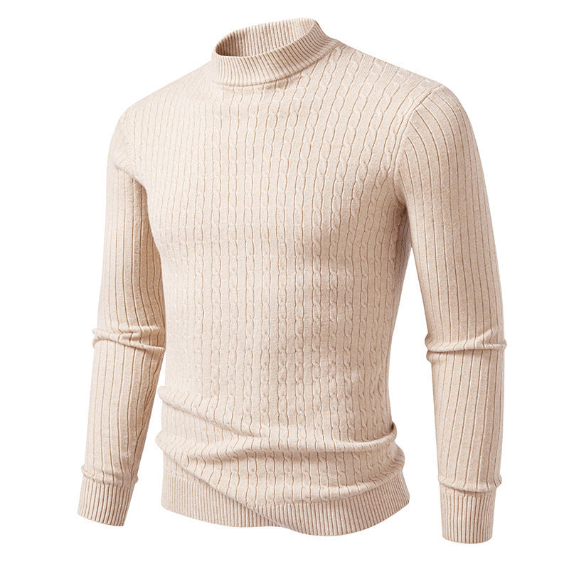 Lune London textured surface turtleneck sweater for men