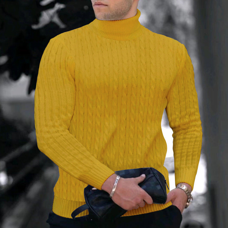 Modern turtleneck sweater for men with textured design Lune London