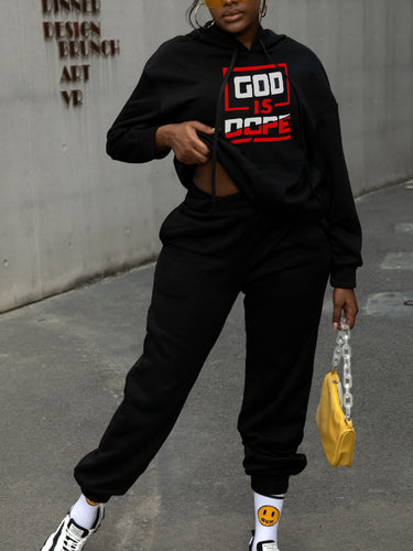 Men's sports hoodie and jogger pants set with inspiring Lune London inscription