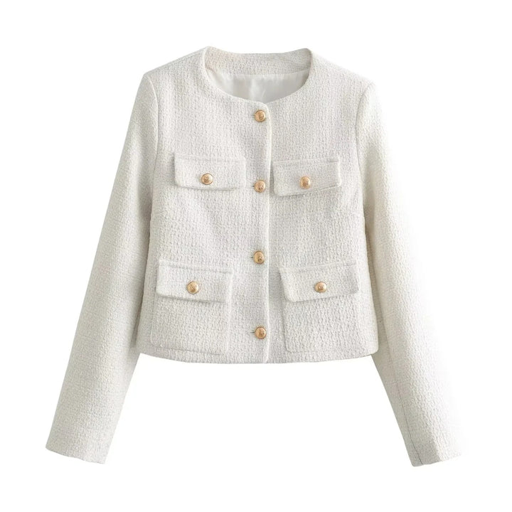 Veste courte tendance pour femmes avec deux poches poitrine pratiques Chic & Stil
