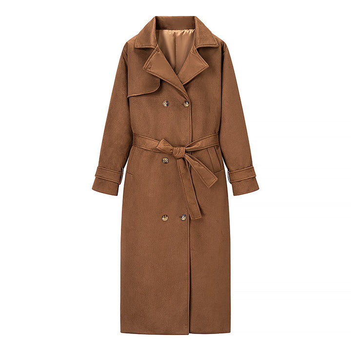 Elegant trench coat for women with adjustable belt and classic lapels Lune London