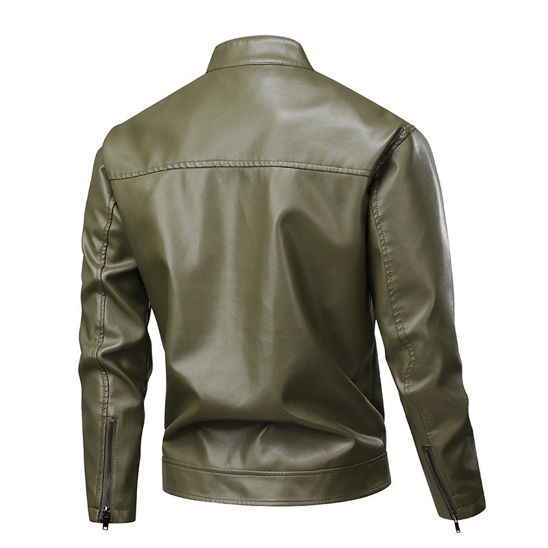 Veste en cuir tendance pour homme avec des accents structurés Lune London