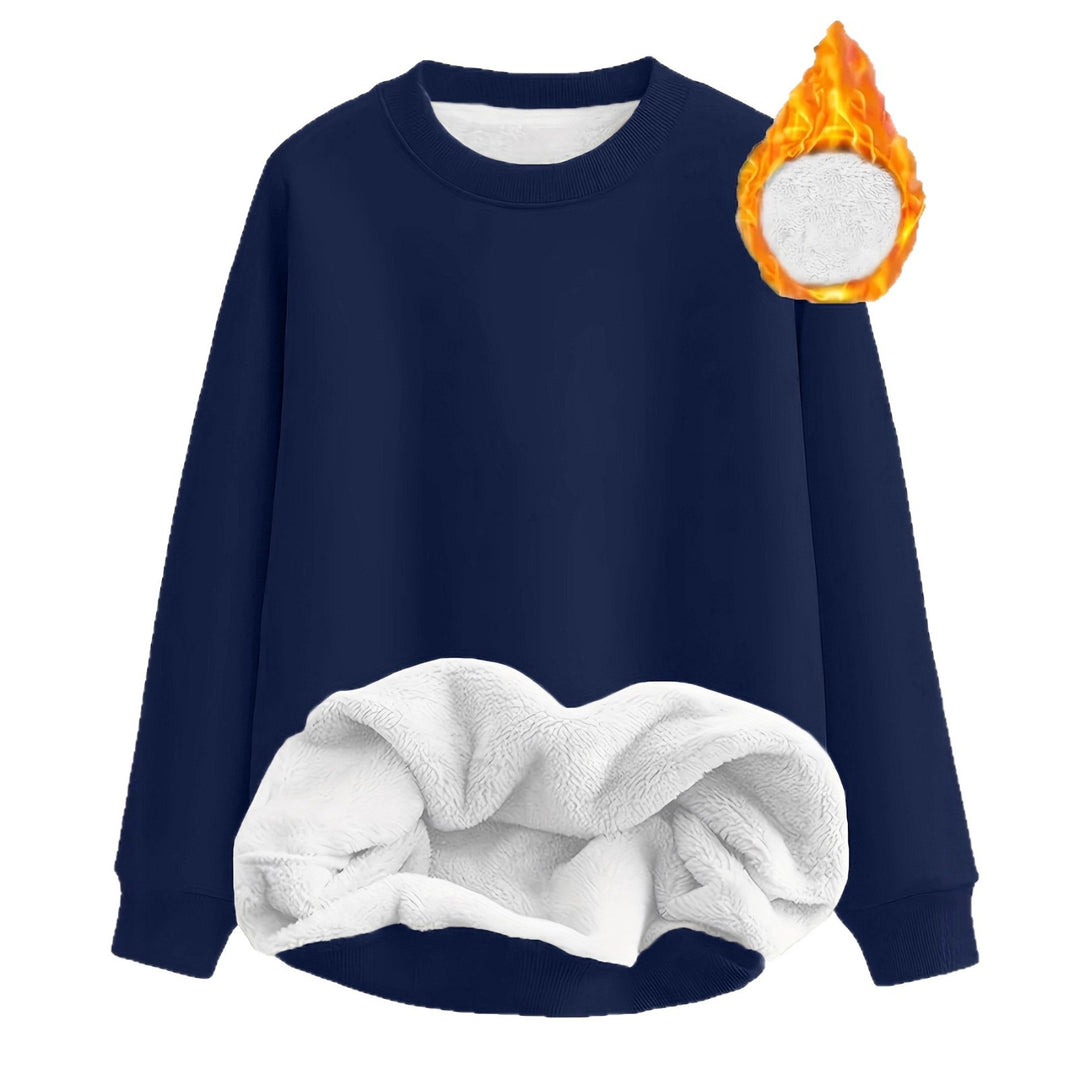 Heated sweatshirt for women with plush lining Lune London