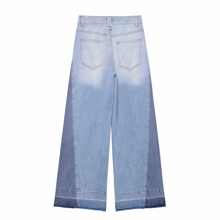 Ladies wide High-Waist Jeans Lune London
