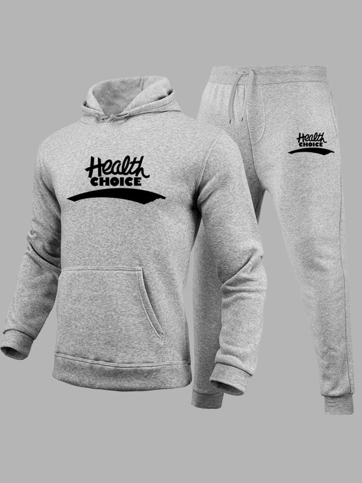 Men's sweatshirt and jogging set with health-oriented police Lune London