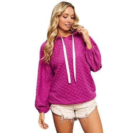 Hooded sweatshirt for women with structured design Lune London