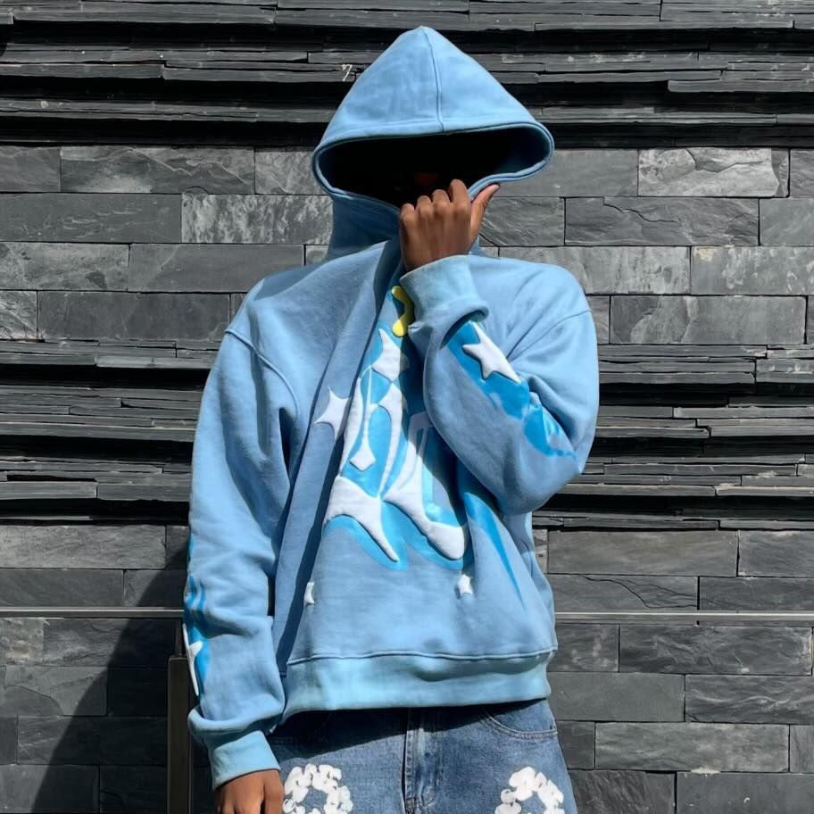 Ladies Oversized Hoodie with a Colorful Graphic Design Lune London