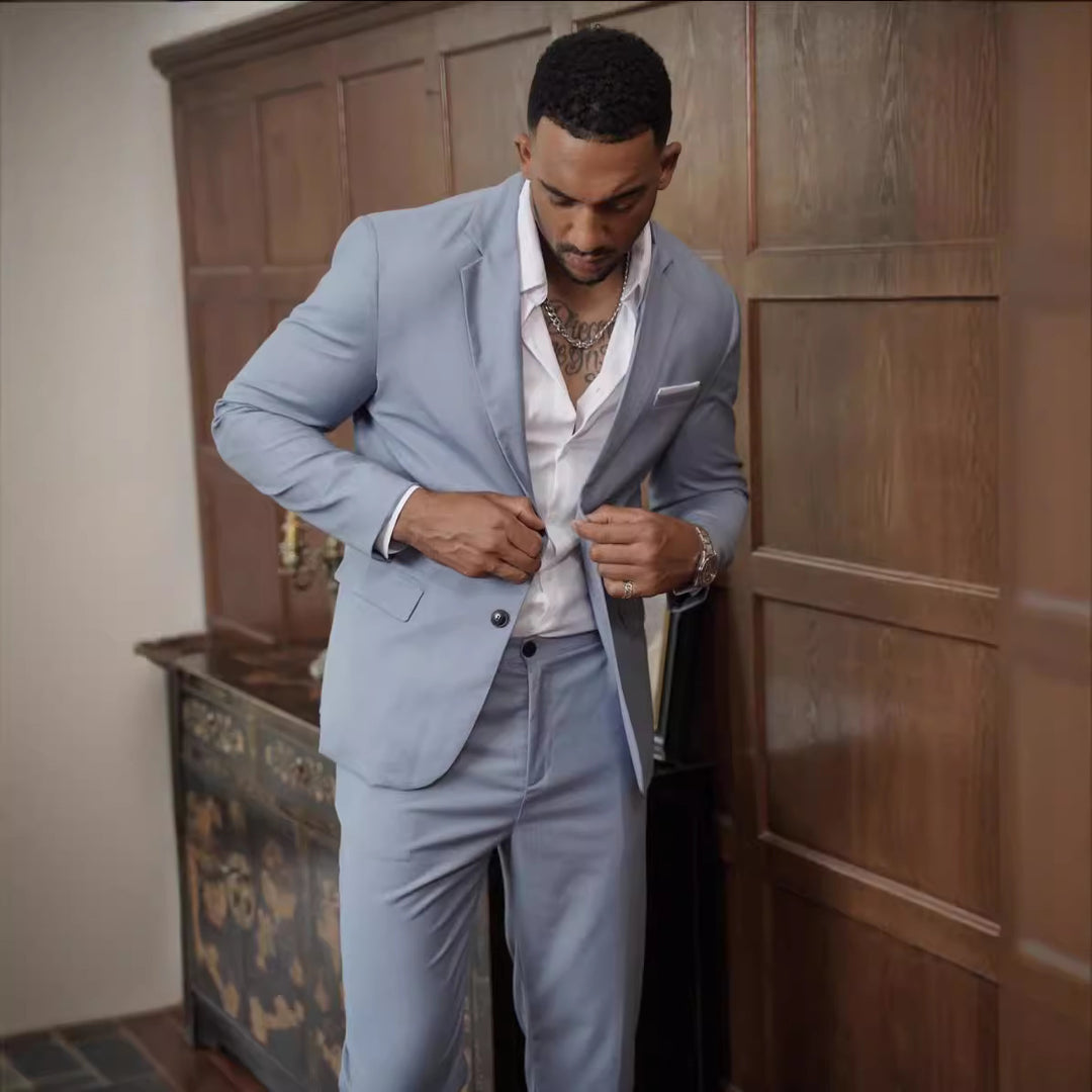Elegant suit for men with a light fit and a narrow collar Lune London