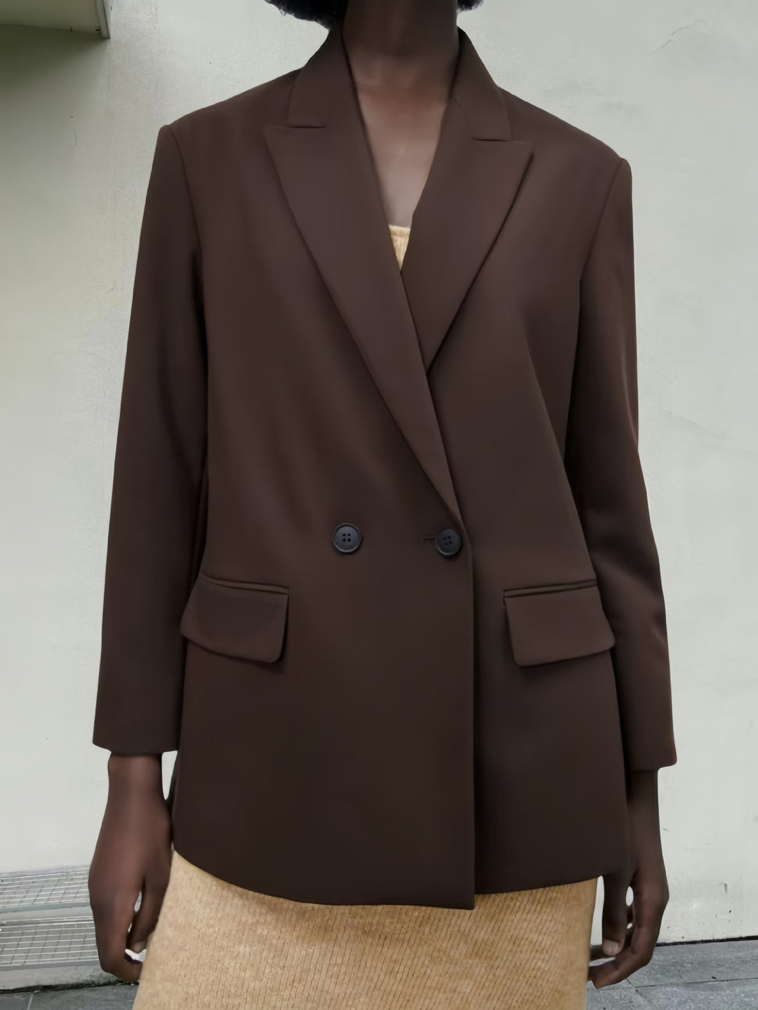 Women Elegant Double-Breasted Blazer Lune London