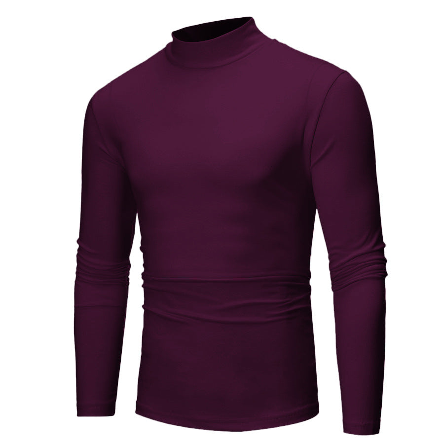 Long sleeve t-shirt for men with high collar and flattering cut Lune London