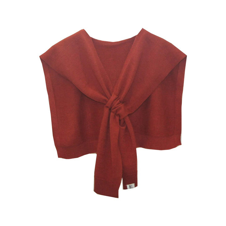 Trendy knitted scarf for women with bow detail Lune London