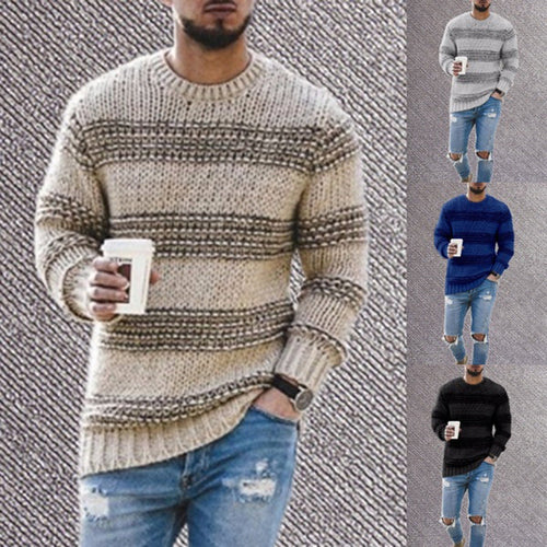 Lune London | Men's knitted sweater with textured pattern and modern cut
