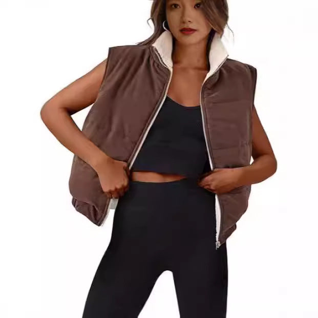 Ladies quilted vest with soft interior Lune London