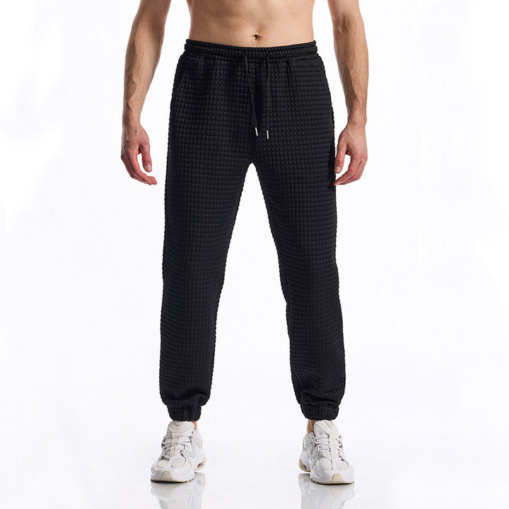 Men's jogger pants with textured surface Lune London