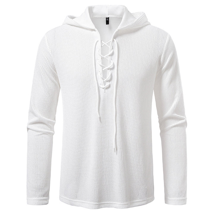Men's hoodie with innovative lacing and structured design Lune London