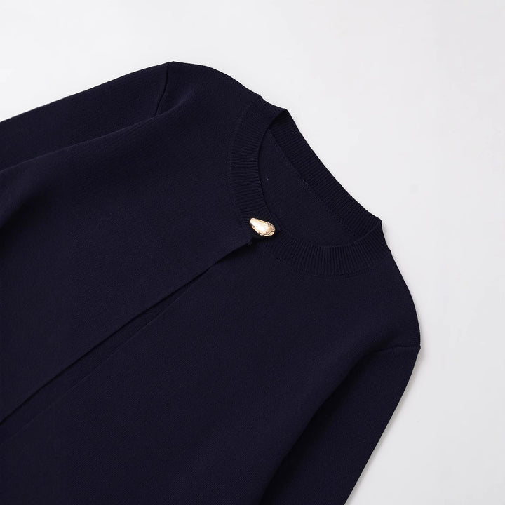 Fashionable knitted jacket for women with decorative button and elegant cut Lune London
