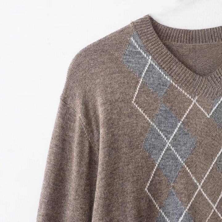 Pull femme avec motif diamants élégant Chic & Stil