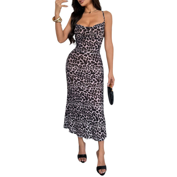 Robe maxi femme avec imprimé léopard Chic & Stil