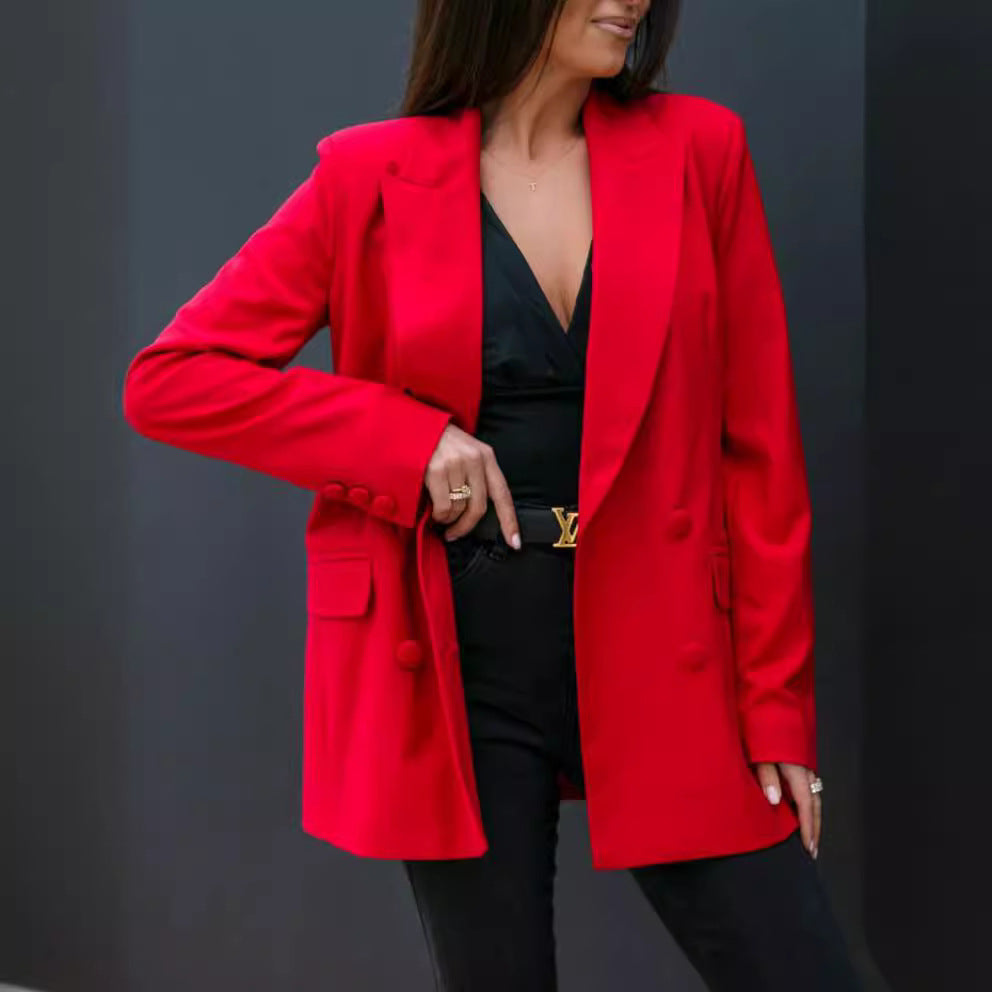 Women's blazer with modern double button closure and relaxed fit Lune London