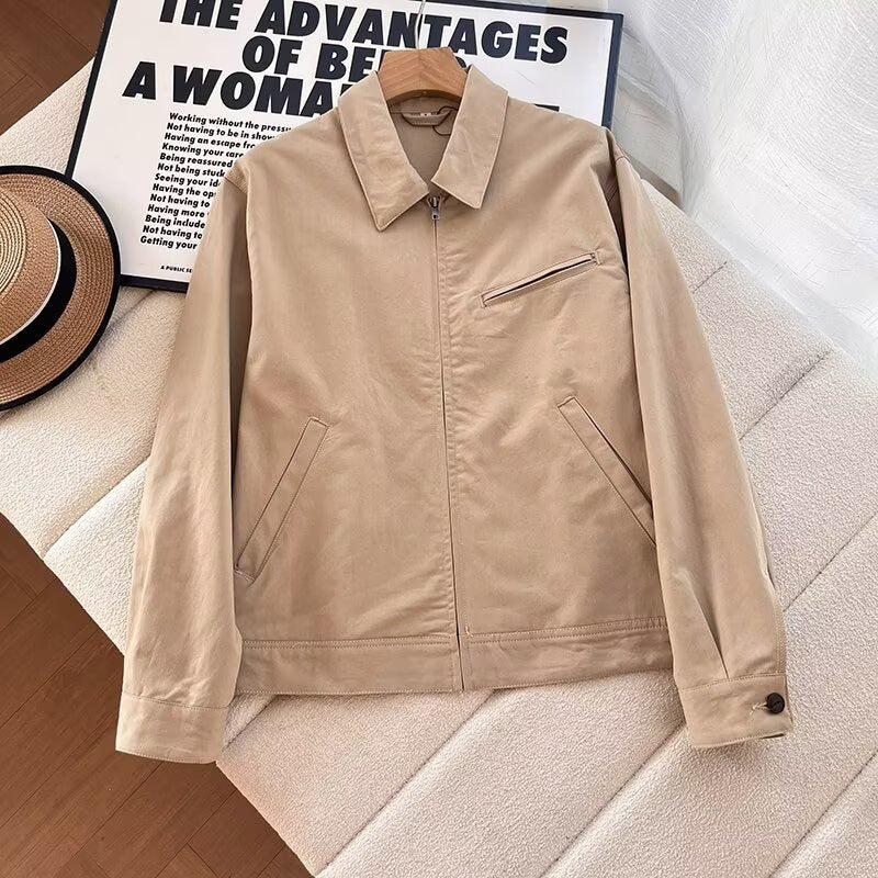 Veste de transition féminine élégante avec zipper et poches pratiques Chic & Stil