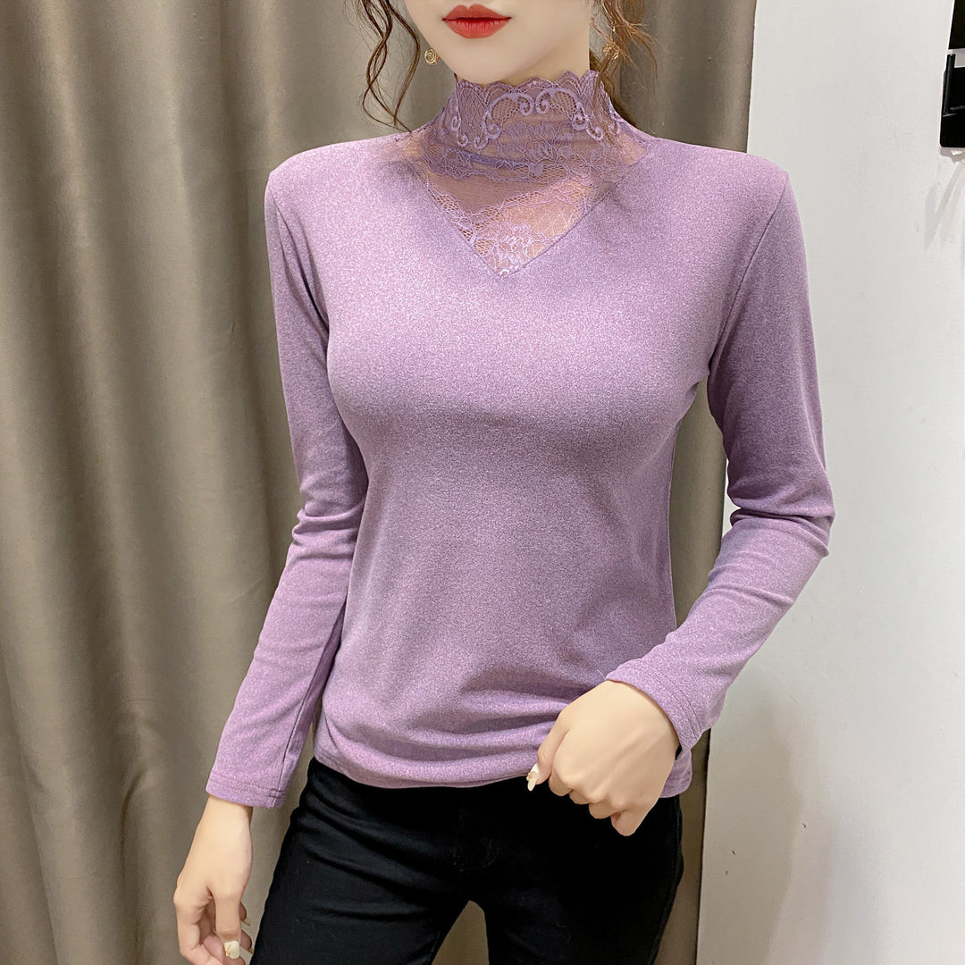 Ladies shirt with elegant lace details Chic & Stil