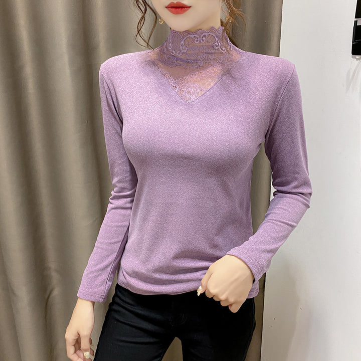 Ladies shirt with elegant lace details Chic & Stil