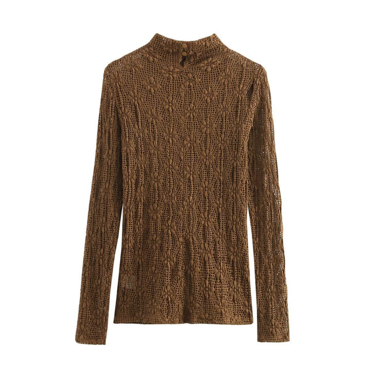 Women knitted turtleneck sweater Lune London