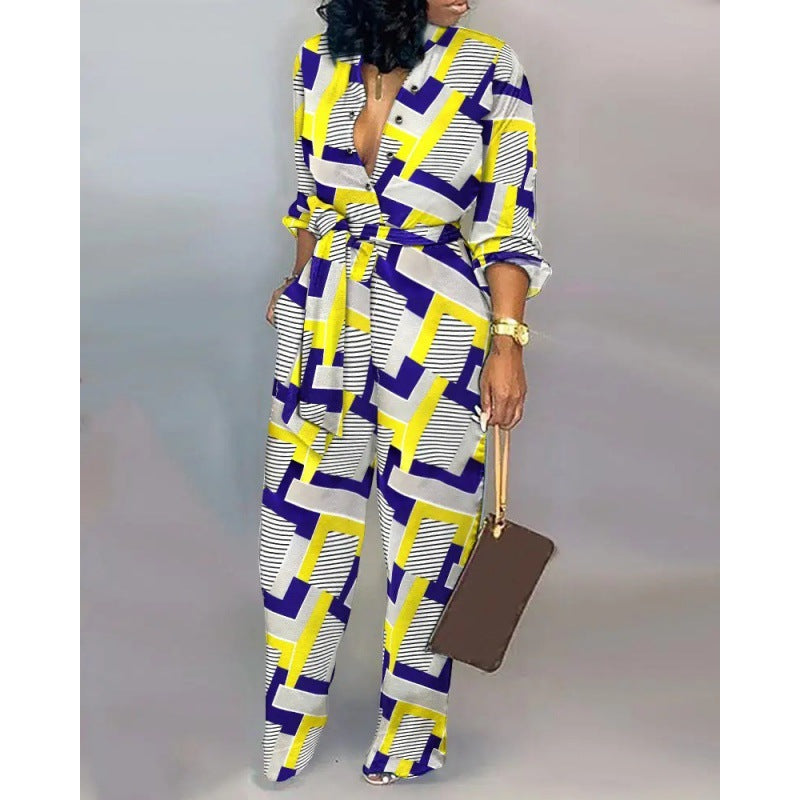 Women's Denim Jumpsuit with Fashionable Patchwork Design and Practical Pockets Lune London