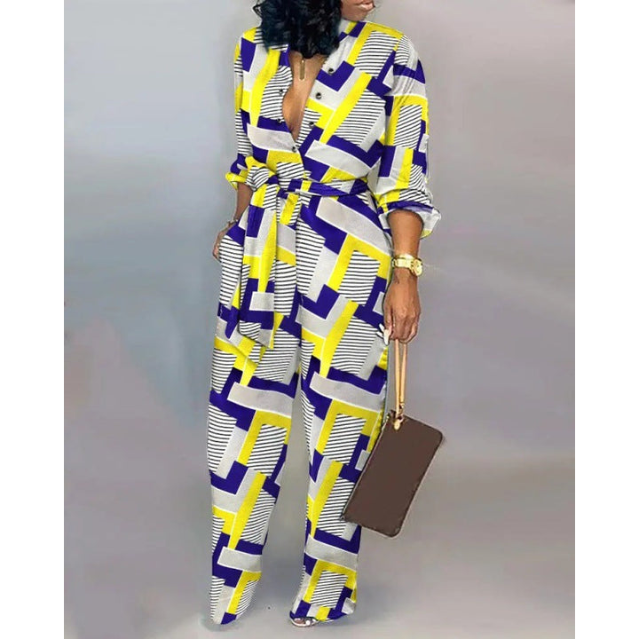 Women's Denim Jumpsuit with Fashionable Patchwork Design and Practical Pockets Lune London