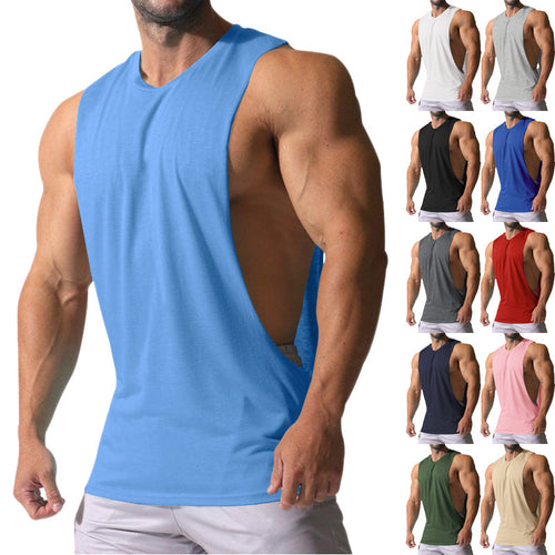 Men's sleeveless sports shirt with deep back neckline and breathable material Lune London
