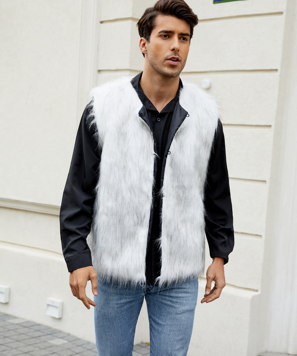 Trendy Faux Fur Jacket for Men Lune London
