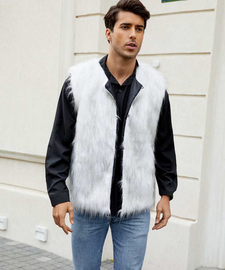 Trendy Faux Fur Jacket for Men Lune London