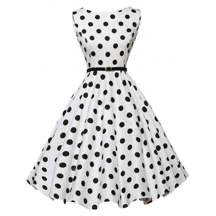 Robe swing pour femmes avec des pois Chic & Stil