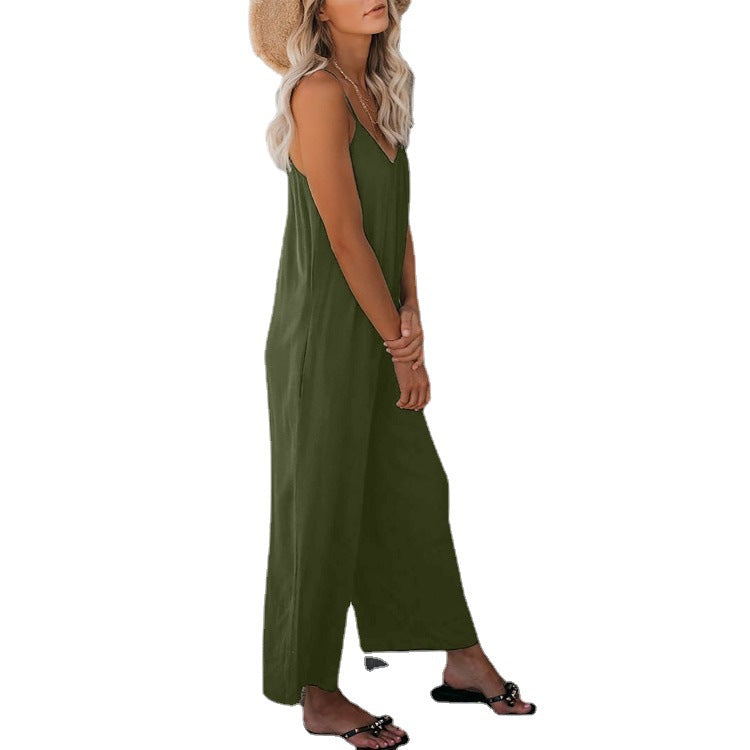 Ladies Elegant Sleeveless Jumpsuit Lune London