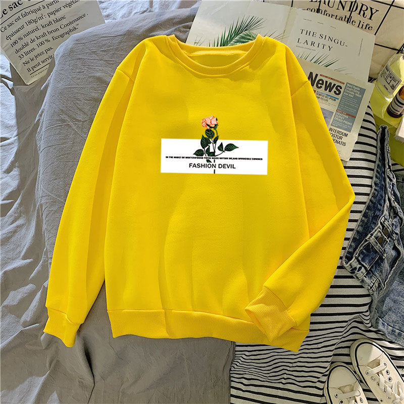 Women’s sweatshirt with floral motif Chic & Stil