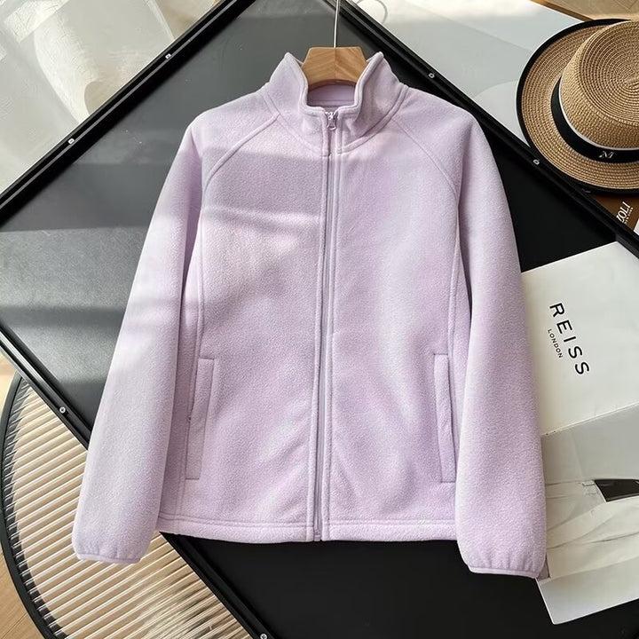 Veste en polaire cosy pour femmes avec col montant Chic & Stil