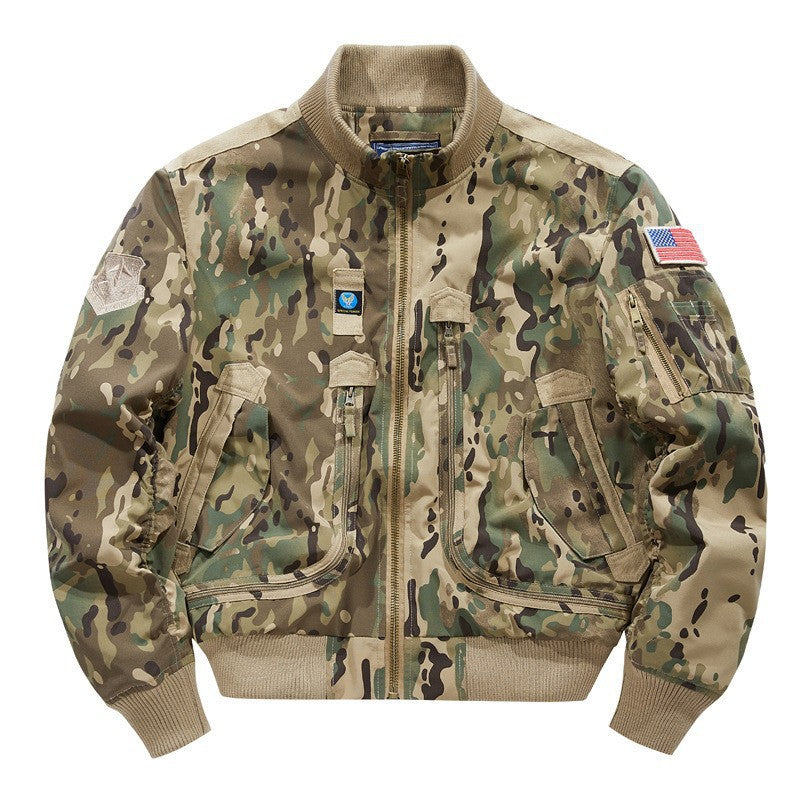 Men's bomber jacket with technical details and multiple pockets Lune London